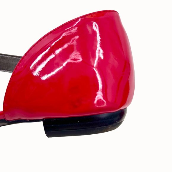 CHERRY RED LIFE STRIDE SIMPLY RED ZALANA FAUX LEATHER/PATENT LEATHER CRISSCROSS - Picture 9 of 13
